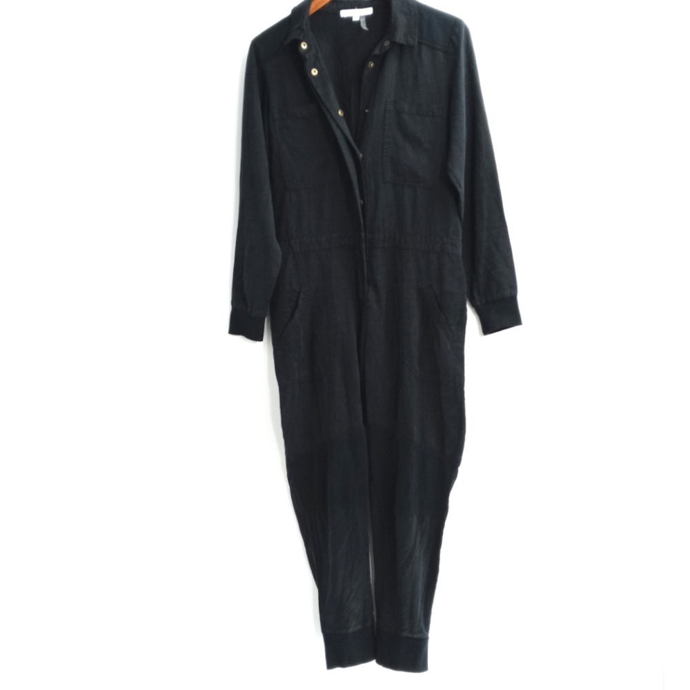 Young Fabulous and Broke Black Aviator Flight Jumpsuit